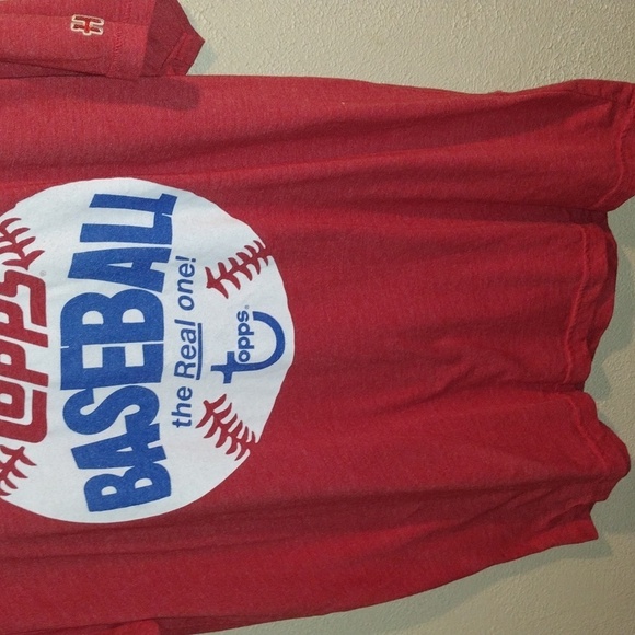 Homage Baseball Topps Red Baseball Tee L - Picture 3 of 6